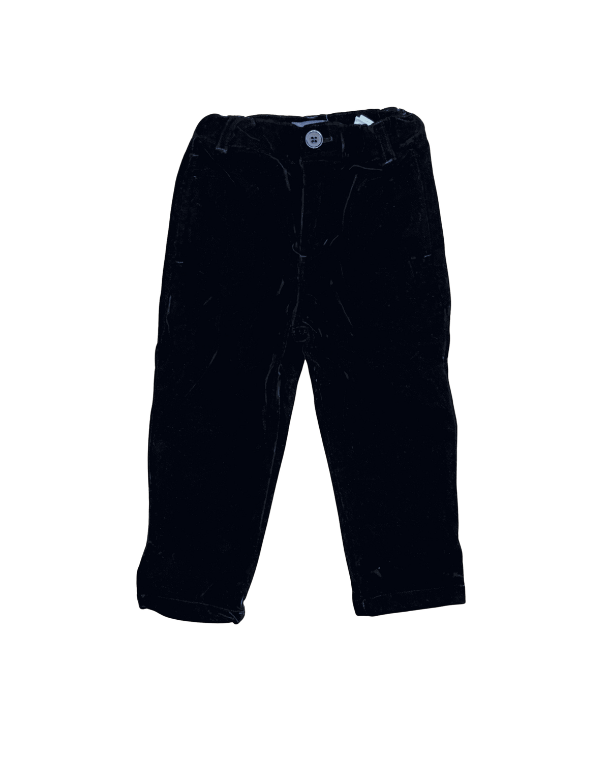 Andy & Evan Black Velvet Trousers 2Y