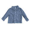 Rylee + Cru Grey Long-Sleeve Button Down 12-18M