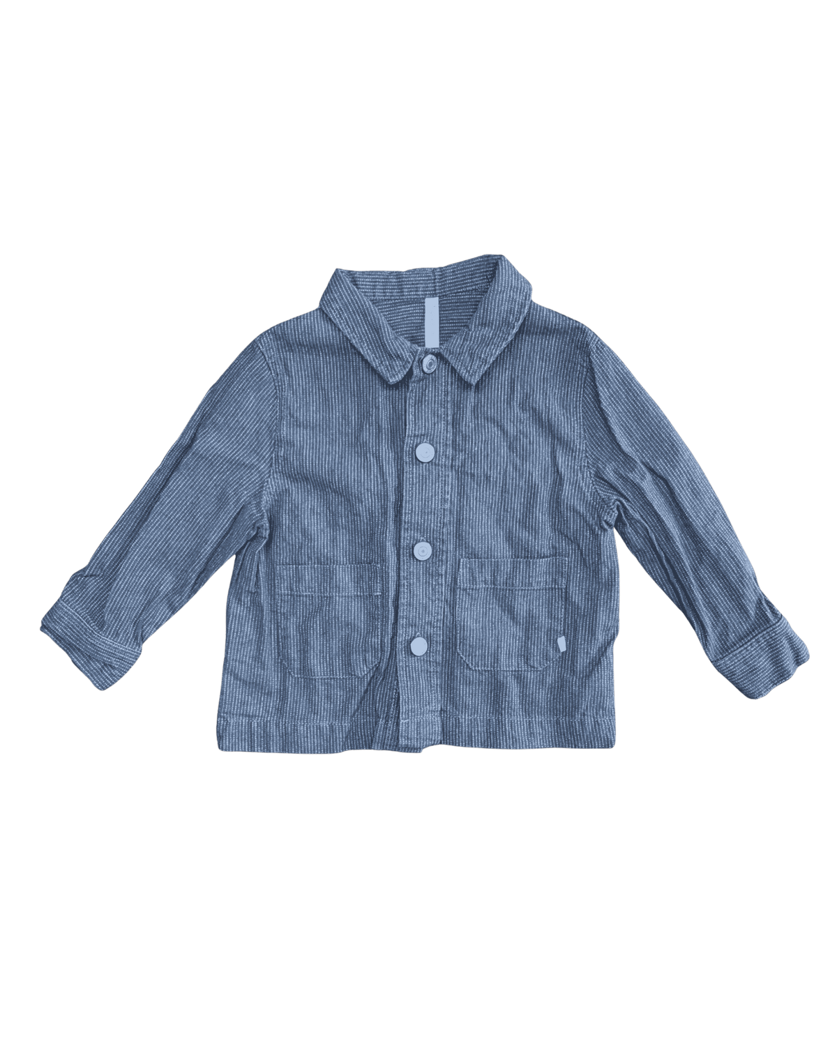 Rylee + Cru Grey Long-Sleeve Button Down 12-18M