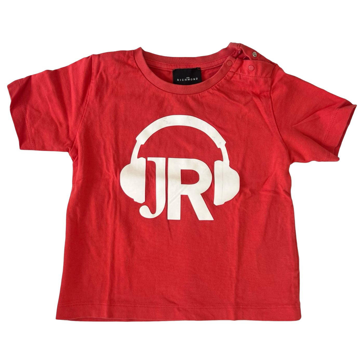 John Richmond Red Headphone Graphic T-Shirt 18-24M