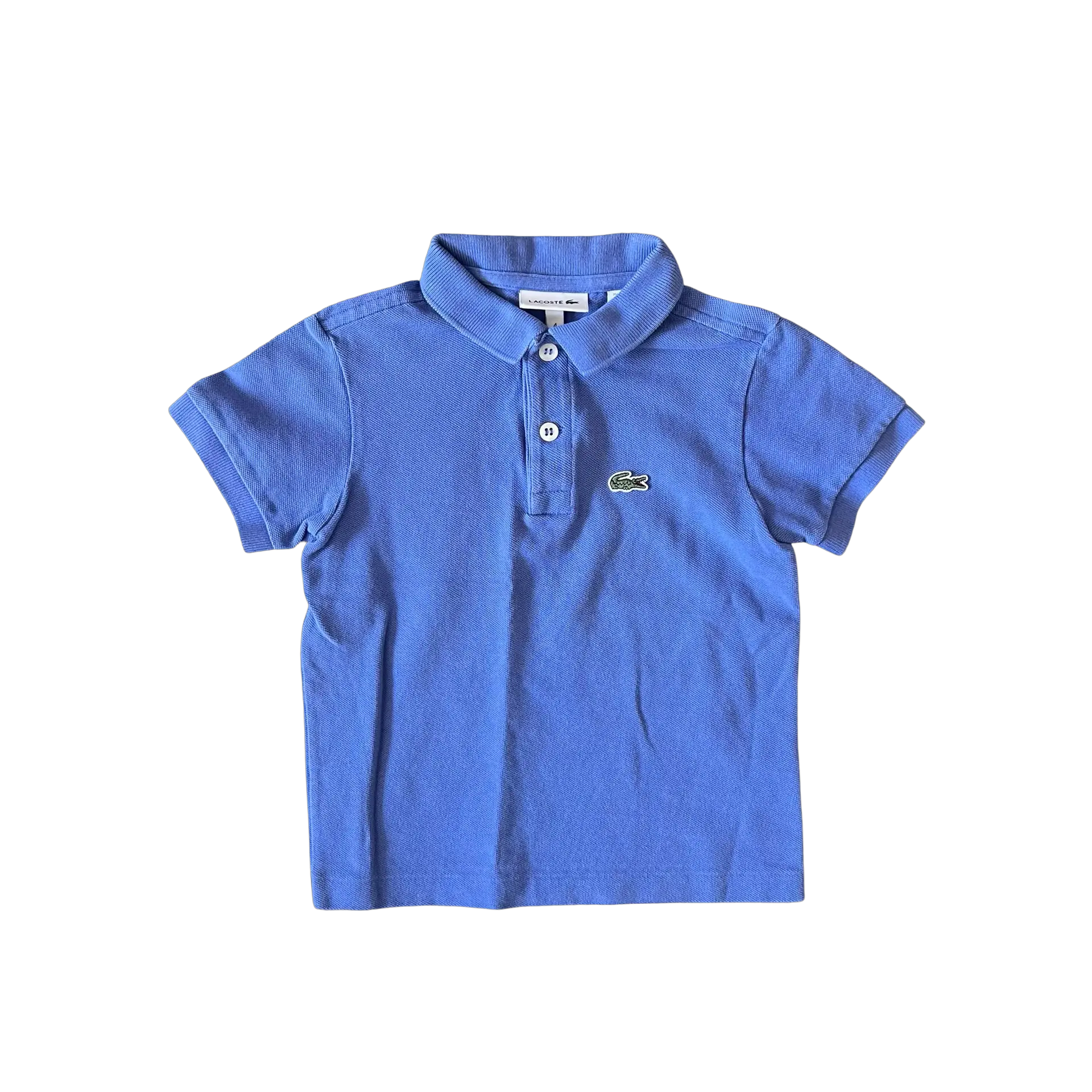 Lacoste Blue Cotton Piqué Polo 4Y