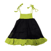 Regina Dondé Black and Bright Green Dress 2Y