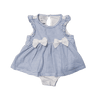 First Impressions Blue Striped Dress 12M