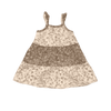 Rabbit + Bear Brown and White Cotton Dress 3Y