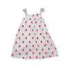 Janie and Jack White Dress with Red Floral Print 12-18M