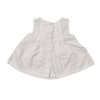 First Impressions White Sleeveless Dress with Flowers 6-9M