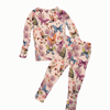 Posh Peanut Pink Butterfly Pajama Set 2Y