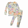 Posh Peanut Green Floral Pattern Pajama Set 2Y