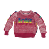 Design History Pink Colorful Striped Sweater 3Y