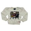 Ralph Lauren White Sweater with Bears on a Ski Lift 3Y