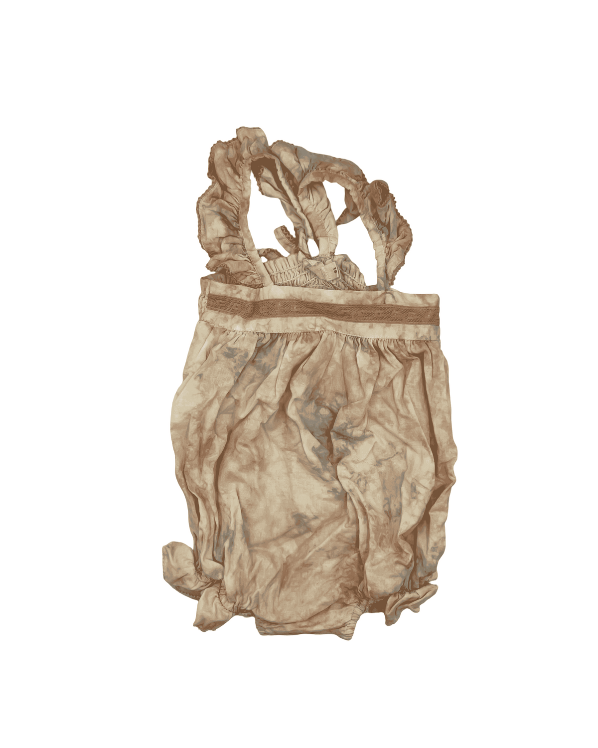 Louis Louise Tie-Dye Ruffle Tank Top Romper 18M