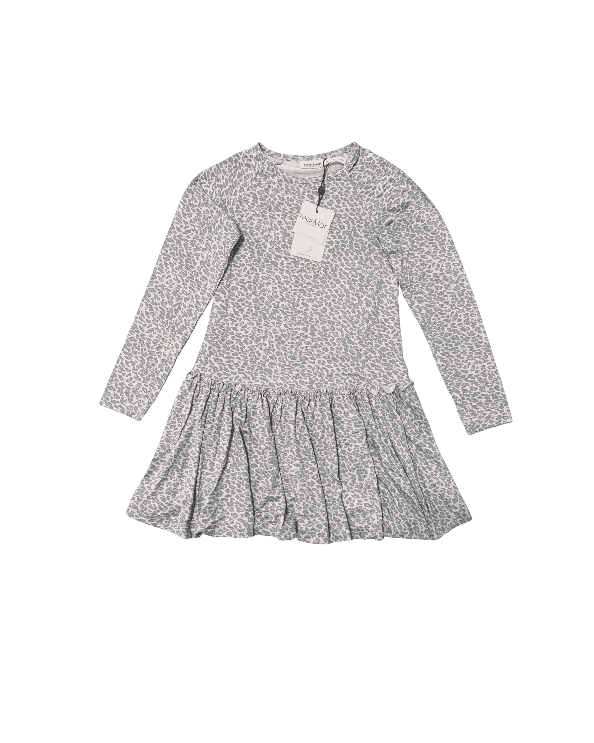 Mar Mar Copenhagen Grey Leopard Print Dress 5Y