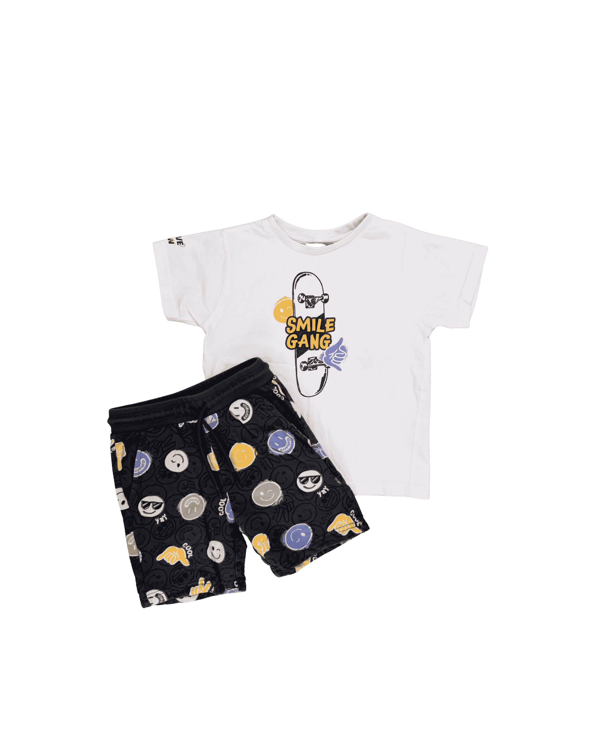 Mayoral Smile Gang T-Shirt and Shorts Matching Set 5Y