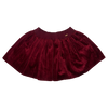 Mayoral Red Velvet Pleated Skirt 2Y
