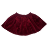 Mayoral Red Velvet Pleated Skirt 2Y