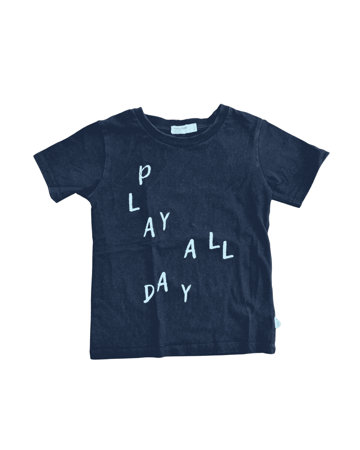 Miles The Label Baby "Play All Day" Graphic Tee 4Y