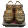 Mini Melissa Gold Jelly Sandals US 8