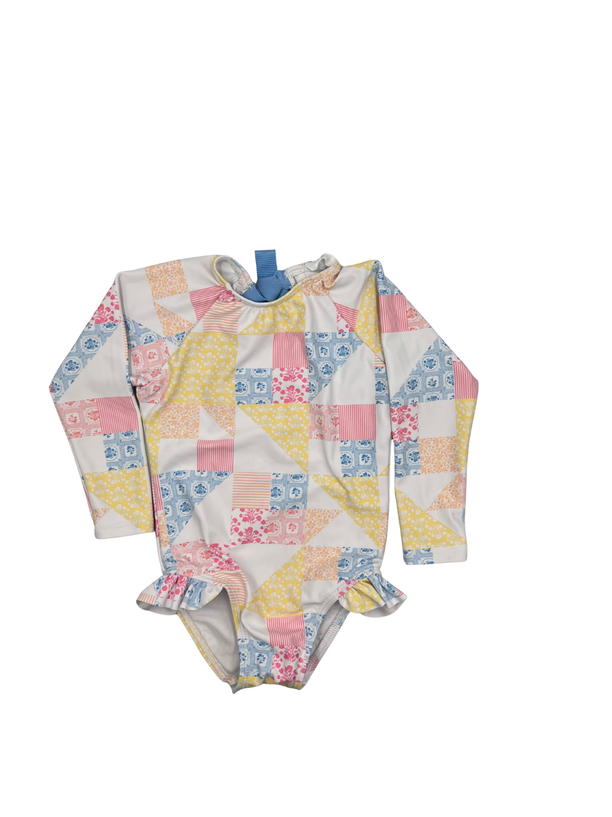 Minnow Patchwork Rash guard One Piece 2Y