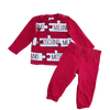 Moschino Baby Red Puzzle Long-Sleeve Track Suit Set 9-12M