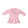Moschino Pink Teddy Bear Logo Long-Sleeve Dress 6-9M