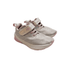 Nautica Pink and Grey Shimmer Velcro Sneaker 3Y (US 7)
