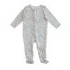 Nordstrom Floral Ruffle Zip-Up Footie Pajamas 6M