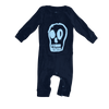 NUNUNU Long-Sleeve Skull Romper 12-18M