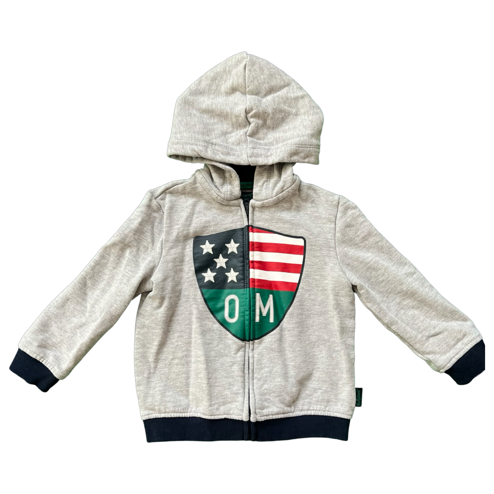 Original Marines Gray Shield Hoodie 18-24M