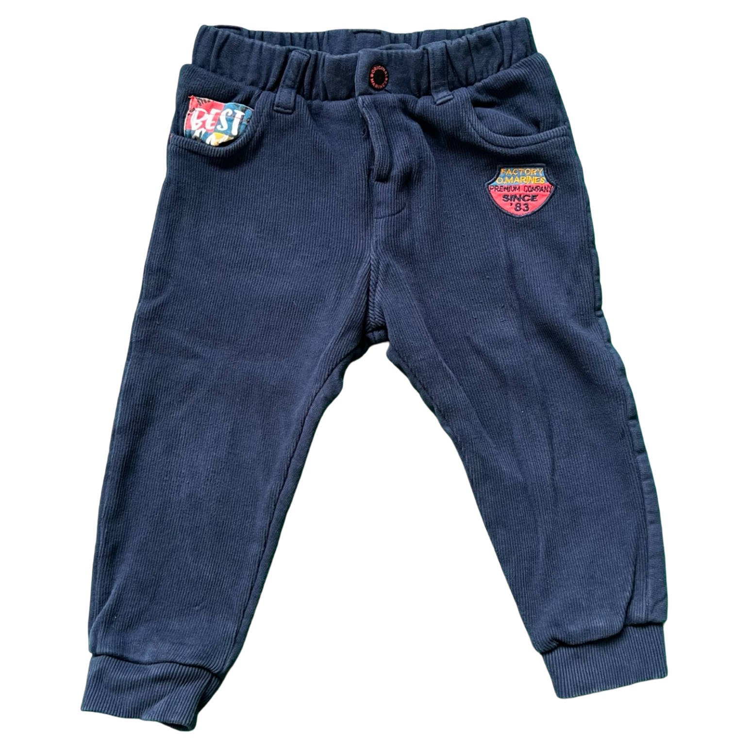 Original Marines Navy Cord Sweatpants 18-24M