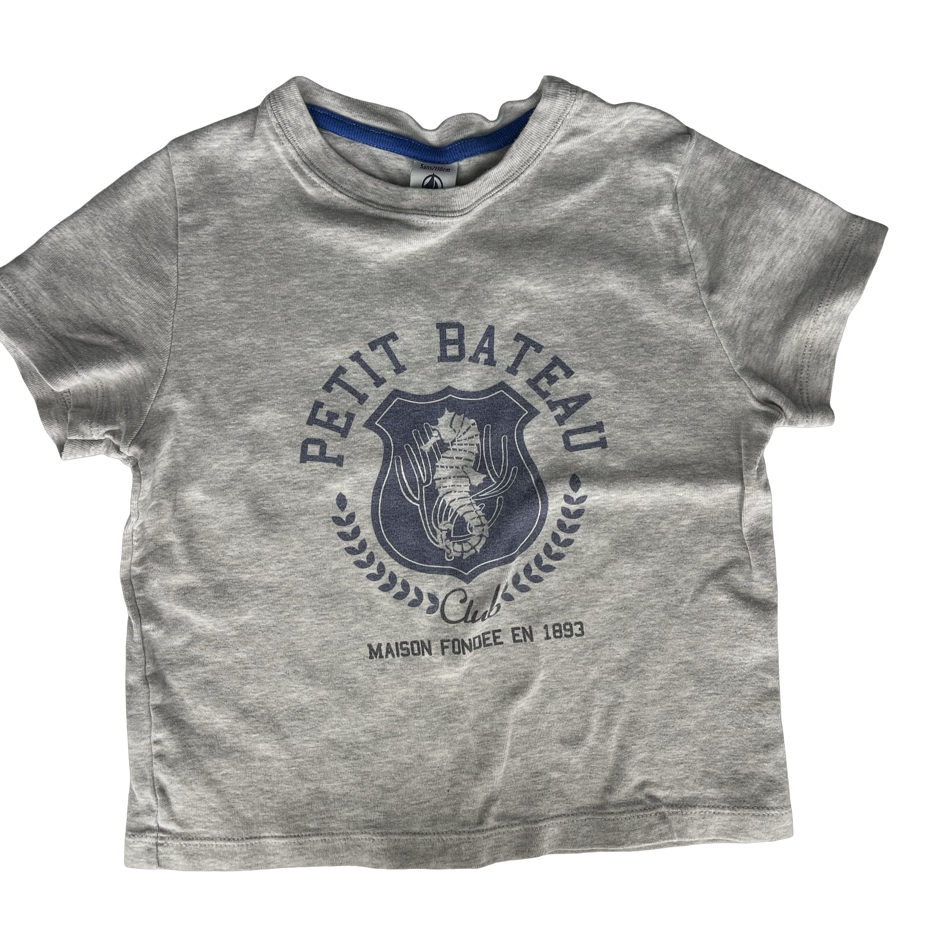 Petit Bateau Grey T-Shirt 5Y