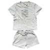 Petit Bateau Gray T-Shirt and Short Set 24M