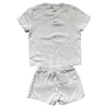 Petit Bateau Gray T-Shirt and Short Set 24M