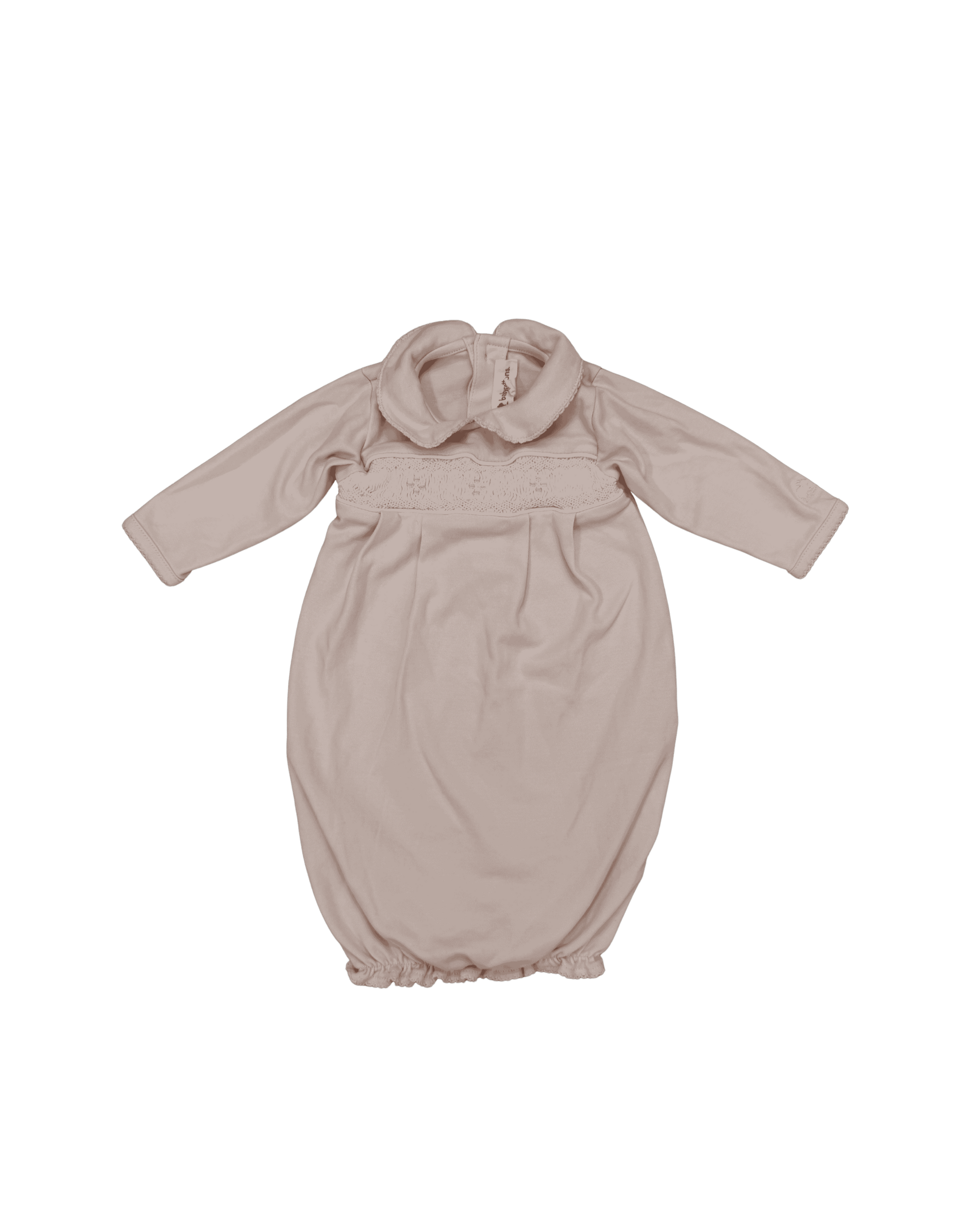 Babycottons Pink Smock Baby Night Gown One Size 0-3M