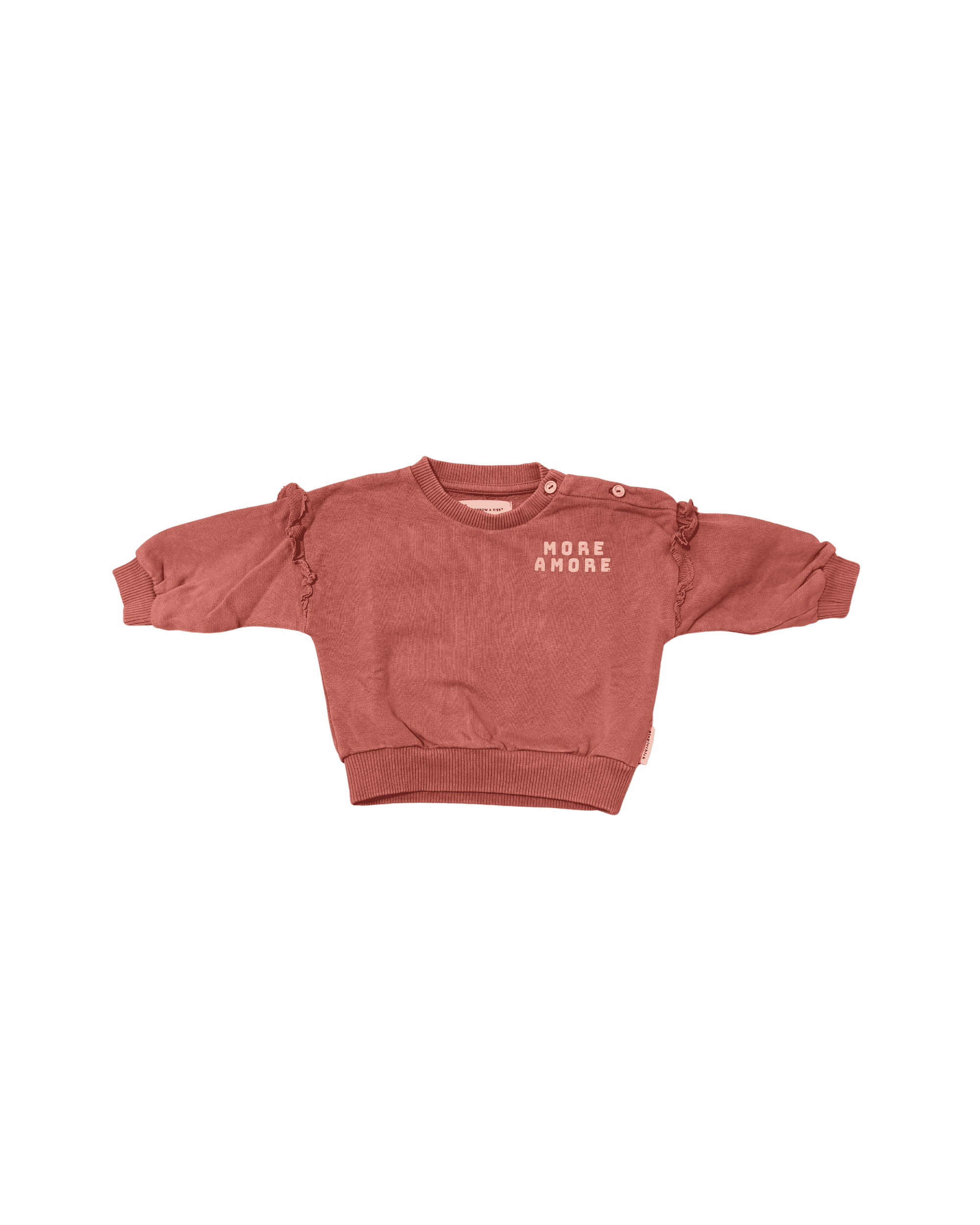 Piupiuchick "More Amore" Pink Sweatshirt 6M