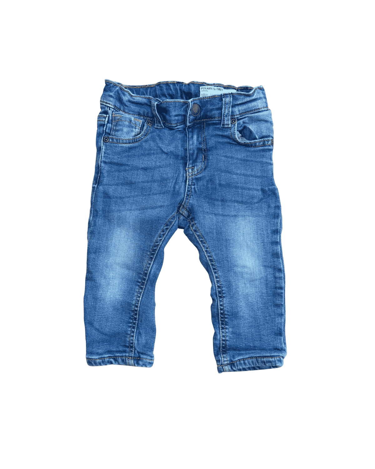 Polarn O. Pyret Double Lined Blue Jeans 12-18M