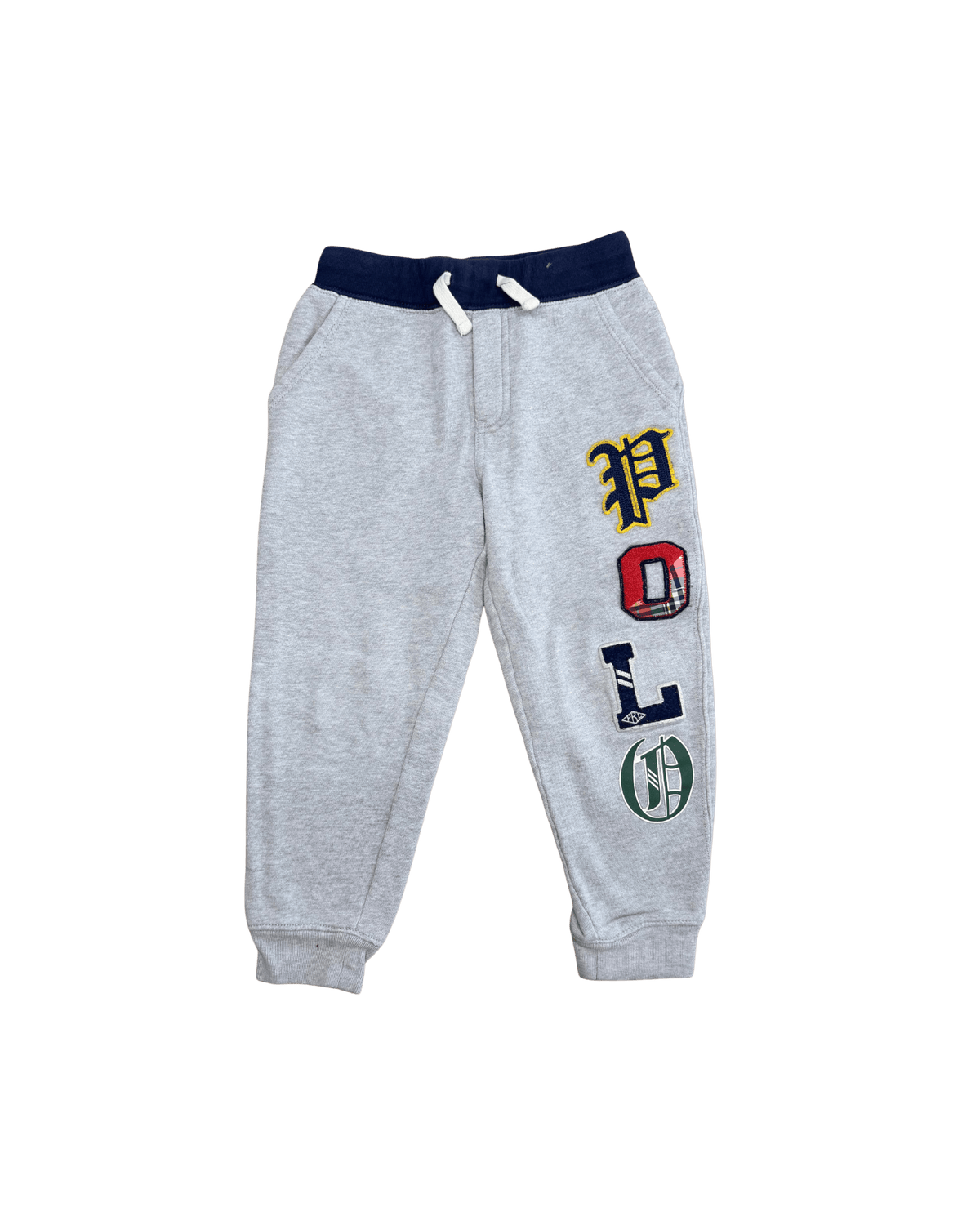 Ralph Lauren Polo Grey Patch Fleece Joggers 6Y