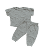 Quincy Mae Green Dinosaur Short-Sleeve and Pants Set 12-18M