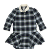 Ralph Lauren Checkered Long Sleeve Dress (w/ Romper) 18M