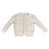 Ralph Lauren White Cable Knit Cardigan 24M