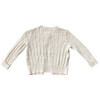Ralph Lauren White Cable Knit Cardigan 24M