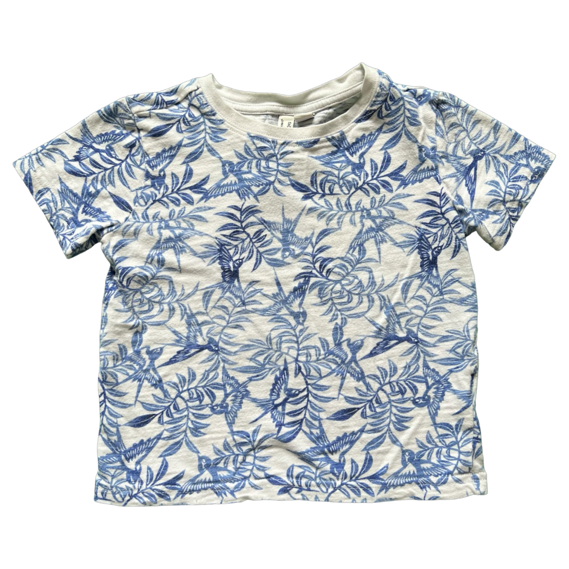 Rachel Zoe x Janie and Jack Blue Leaf T-Shirt 3Y