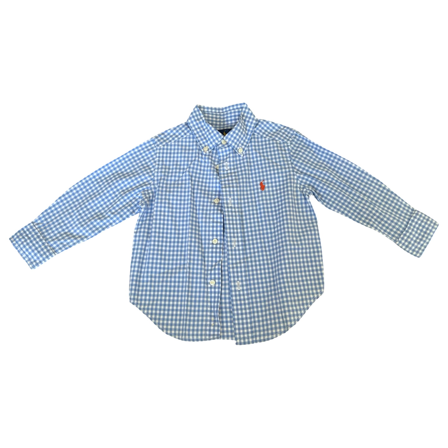 Ralph Lauren Blue Gingham Shirt 2Y