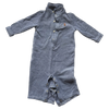 Ralph Lauren Blue Long-Sleeve Knit Coverall 6M
