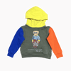 Ralph Lauren Multi-Colored Polo Bear Hoodie 4Y