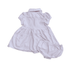 Ralph Lauren Pink Striped Knit Oxford Dress and Bloomer Set 6M