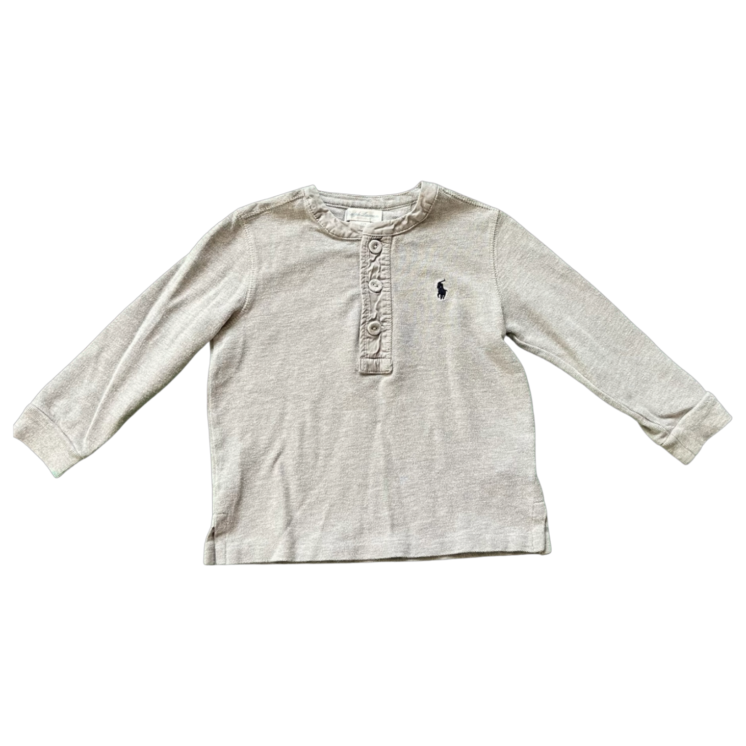 Ralph Lauren Gray Waffle Long Sleeve 24M