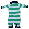 Ralph Lauren Green Stripe Polo Coverall 3M