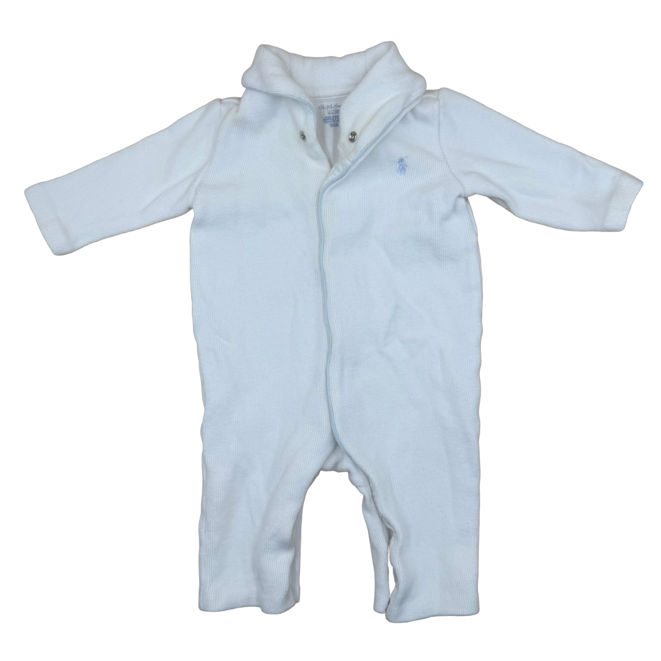 Ralph Lauren Knit French Rib Coverall 6M