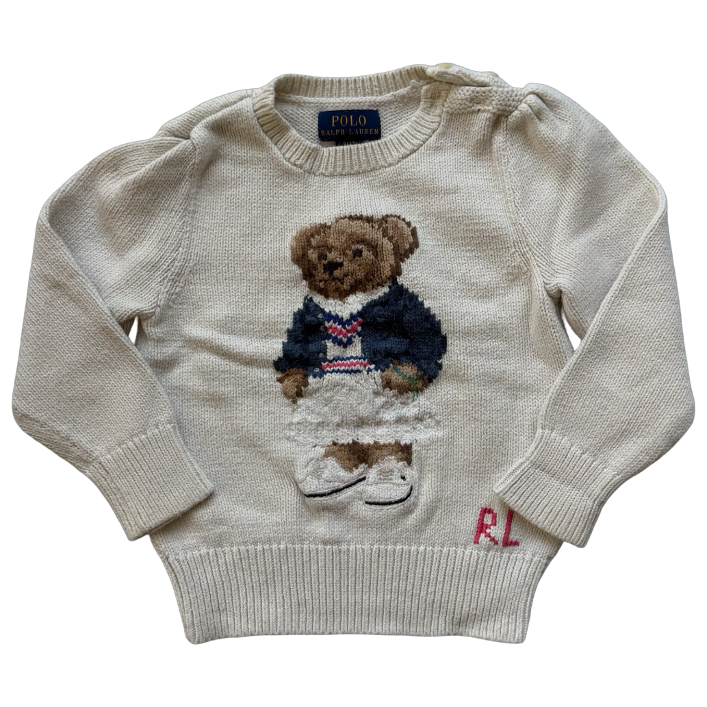 Ralph Lauren Knit Polo Bear Sweater 3Y