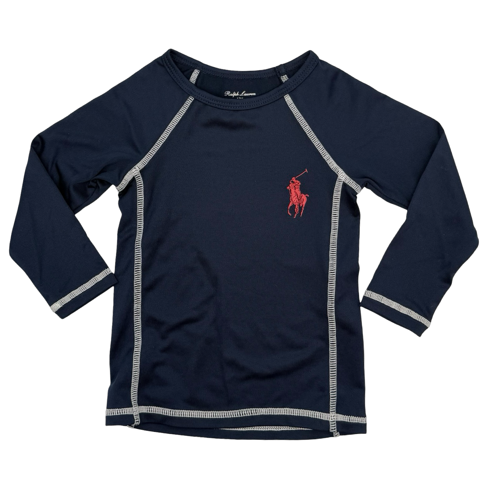 Ralph Lauren Long-Sleeve Blue Rash Guard 12M